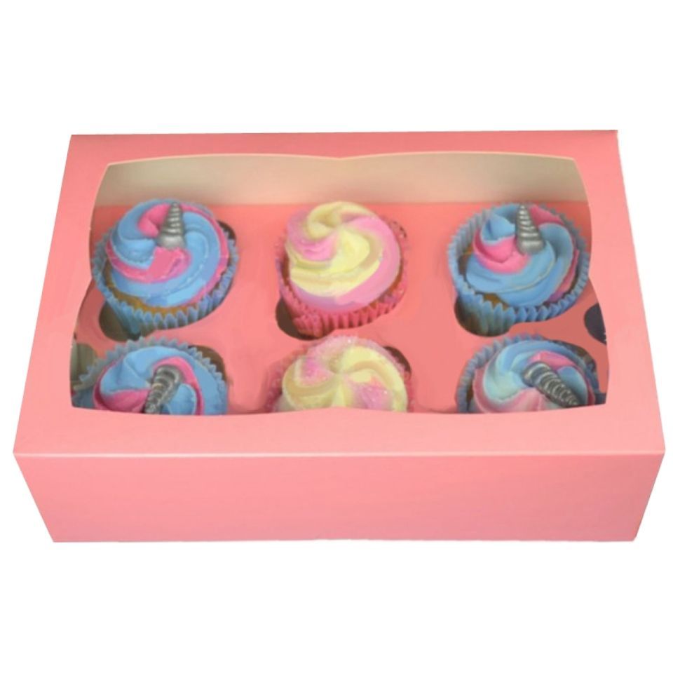 Cupcake Box für 6 Cupcakes, pink Cupcake Box für 6 Cupcakes, pink von Pati-Versand