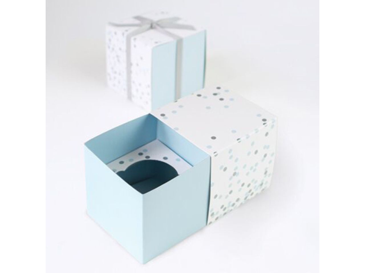 Cupcake-Boxen Konfetti, Blau, 6 Stück Cupcake-Boxen Konfetti, Blau, 6 Stück von Pati-Versand
