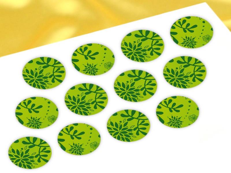 Cupcake Buttons Pflanzen grün 12 Stück von Cake-Masters Basics