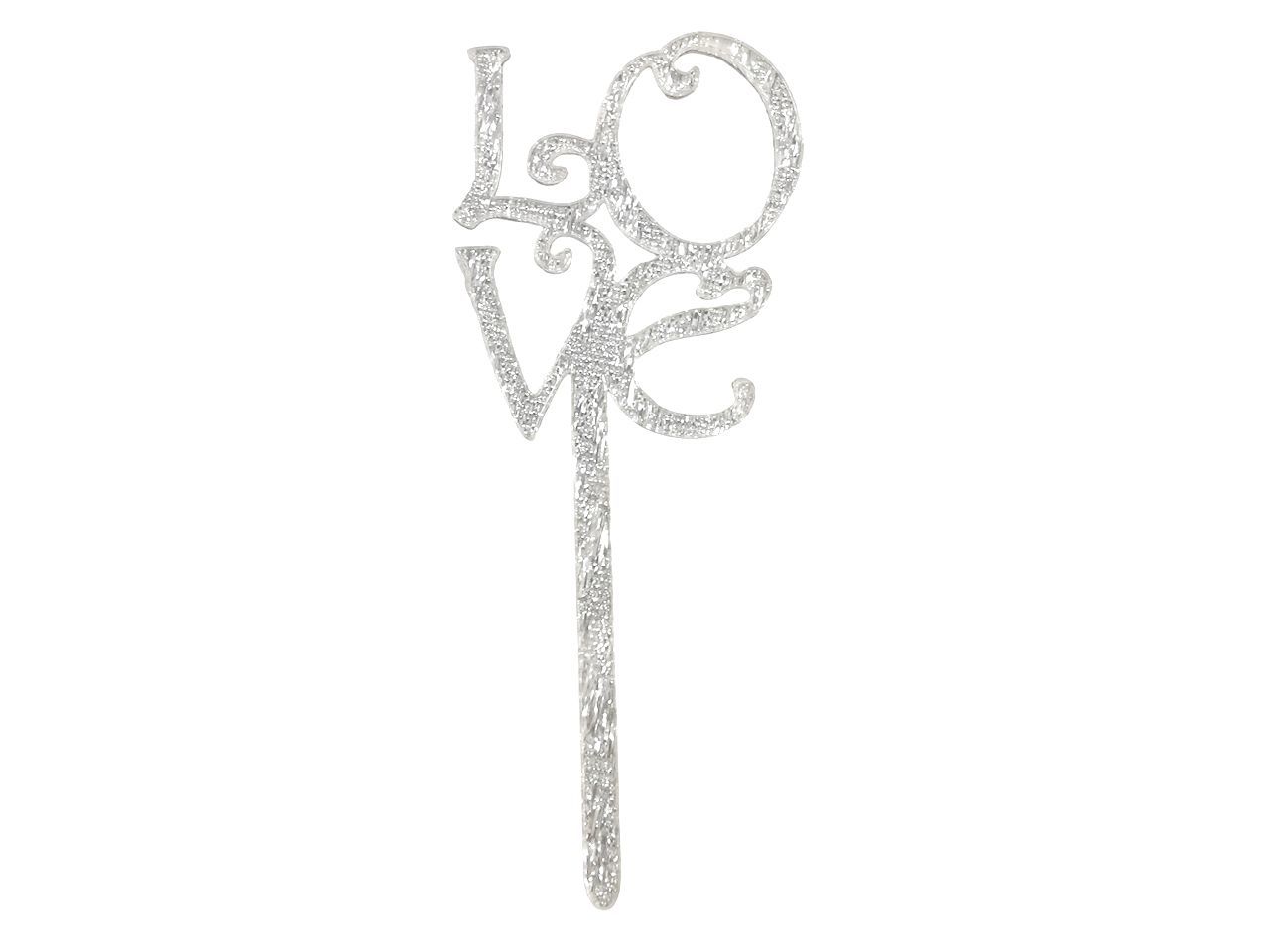 Cupcake Topper Love silber 8 Stück Cupcake Topper Love silber 8 Stück von Pati-Versand