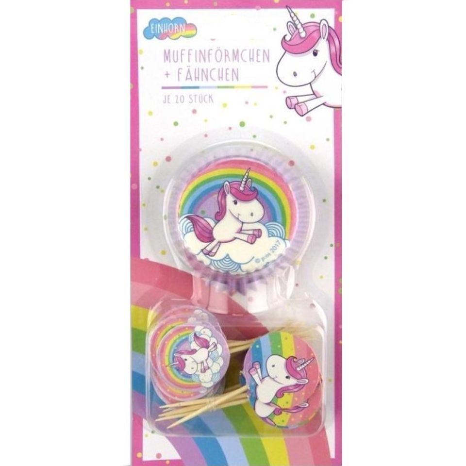 Cupcakes Set Einhorn, 20 Stk. Cupcakes Set Einhorn, 20 Stk. von Pati-Versand
