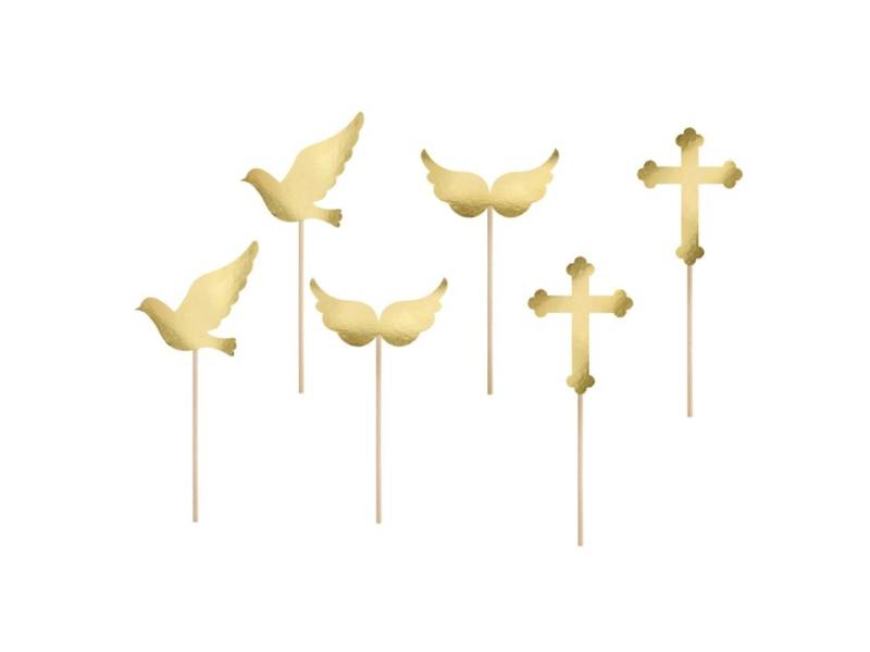 Cupcakes Topper Kommunion, 6 Stück von Pati-Versand