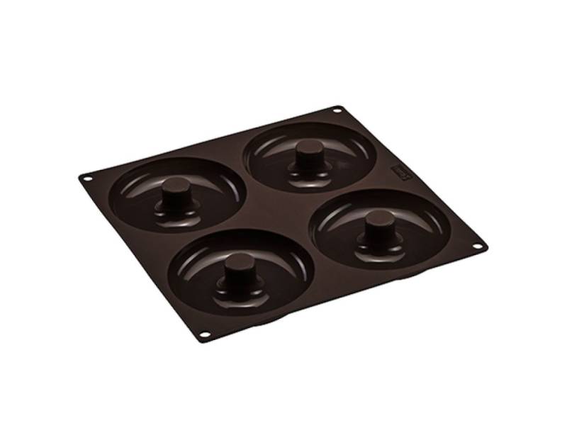 Donuts- und Bagel Silikon Backform, 26x26 cm von Pati-Versand
