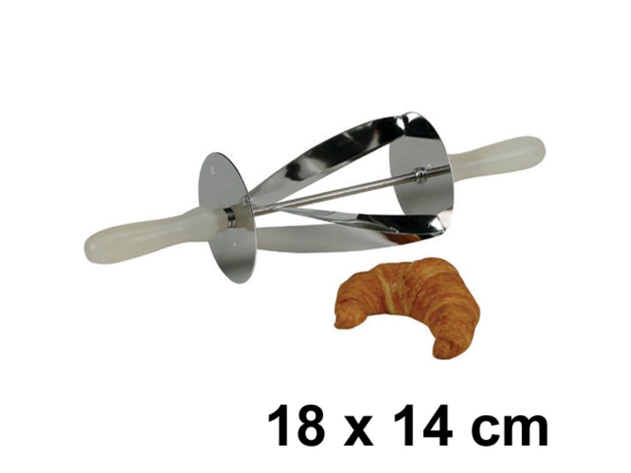 Dreieck-Ausstechwalze 18x14cm Croissant Ausstecher Dreieck-Ausstechwalze 18x14cm Croissant Ausstecher von Pati-Versand