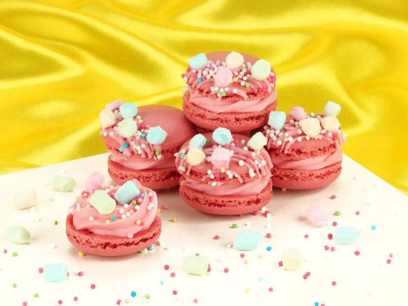 Erdbeer-Milchshake-Macarons von Pati-Versand