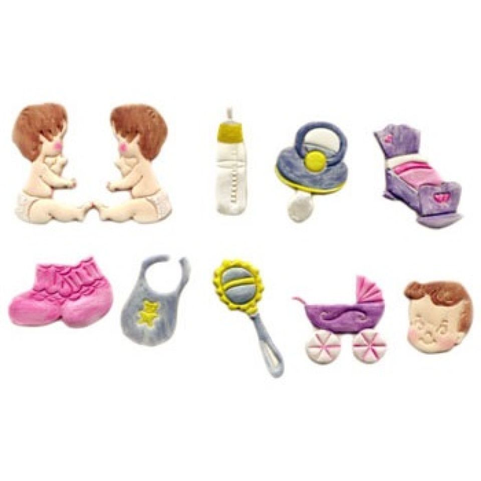 FMM Ausstecher für Fondant & Blütenpaste Tappits-Set, Baby Shower FMM Ausstecher für Fondant & Blütenpaste Tappits-Set, Baby Shower von Pati-Versand