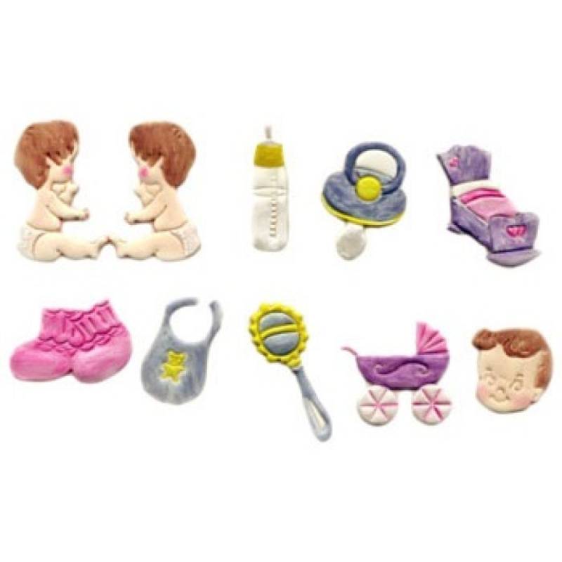 FMM Ausstecher für Fondant & Blütenpaste Tappits-Set, Baby Shower von Pati-Versand