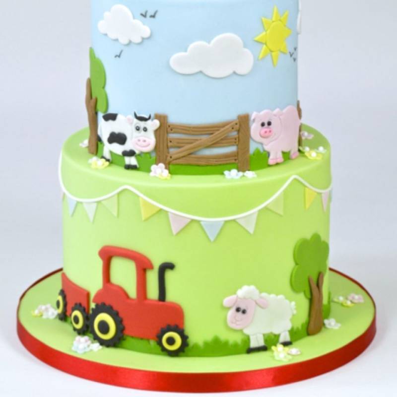 FMM Fondantausstecher Bauernhoftiere, Schaf, Schwein, Kuh von Pati-Versand