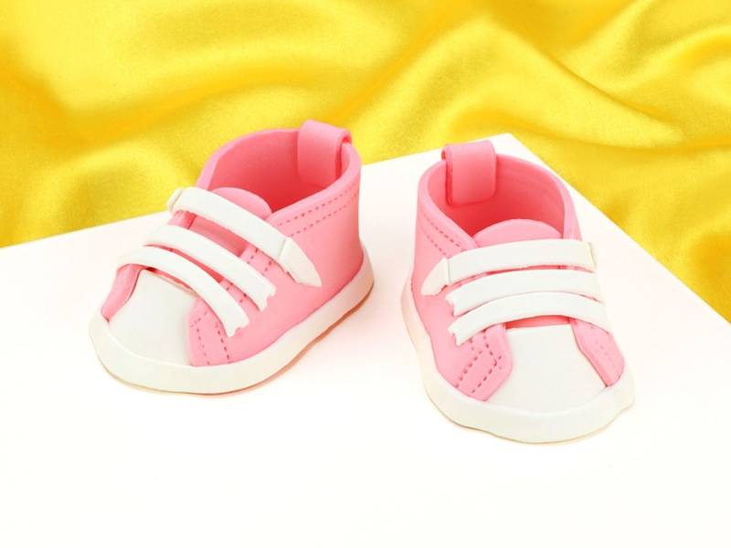 Feinzucker Babyschuhe pink von Cake-Masters