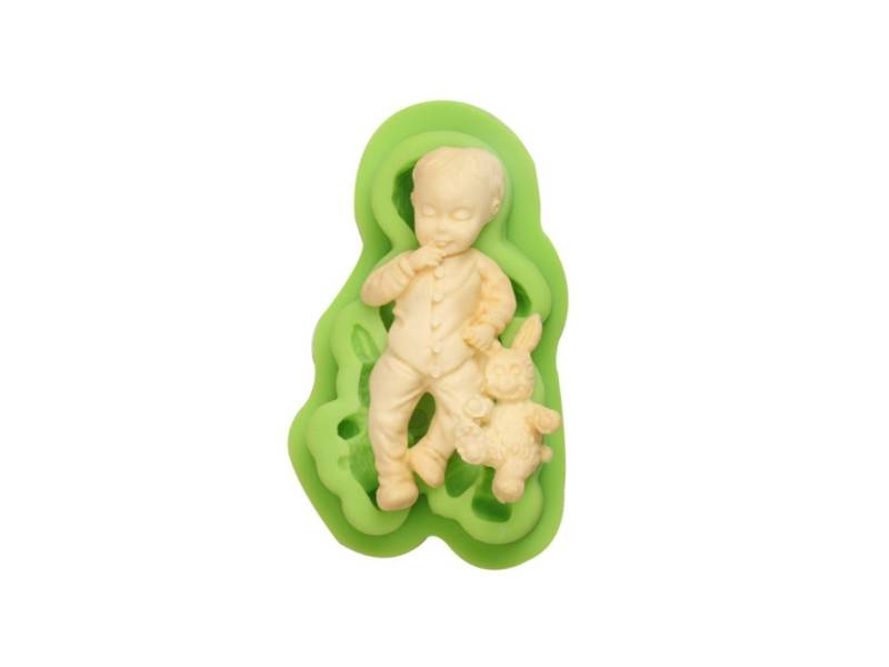 Fondantform Baby Junge 10x6,5 cm von Pati-Versand
