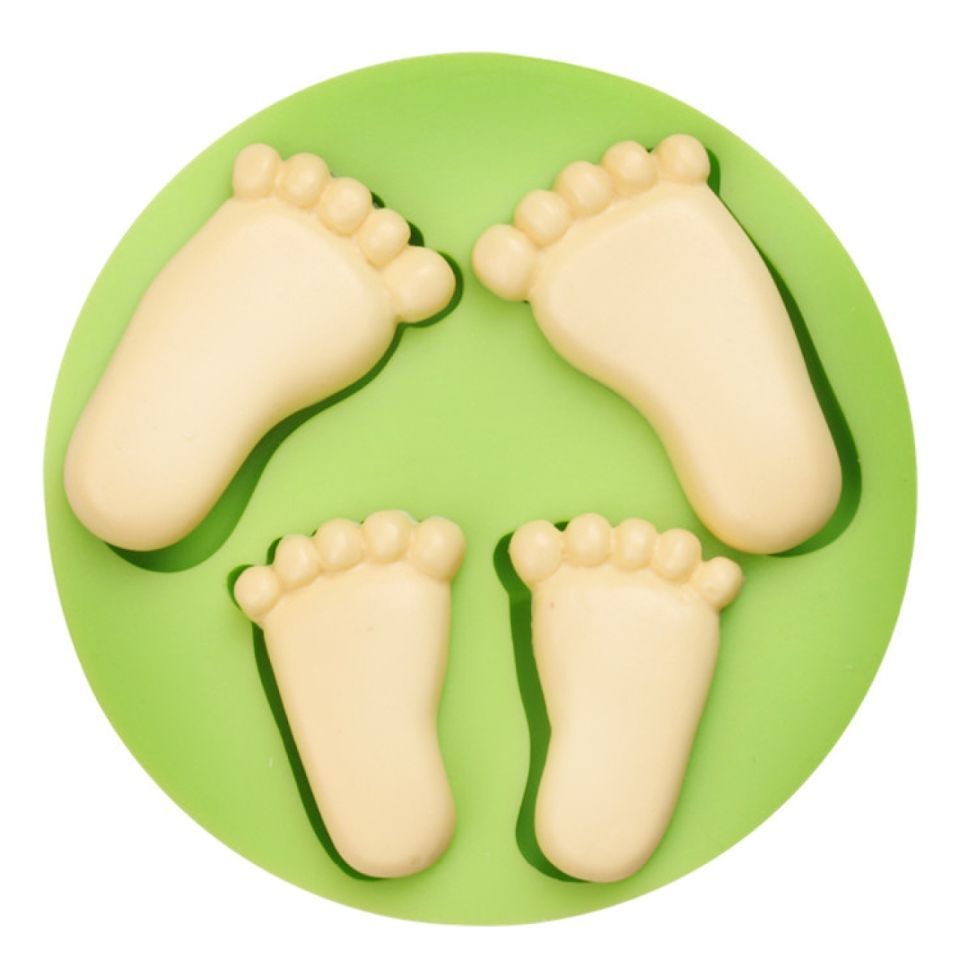 Fondantform Babyfüße, 10 cm Fondantform Babyfüße, 10 cm von Pati-Versand
