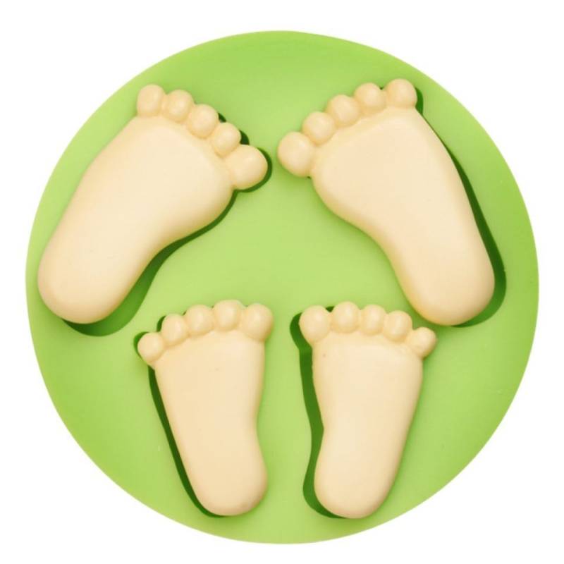 Fondantform Babyfüße, 10 cm von Pati-Versand