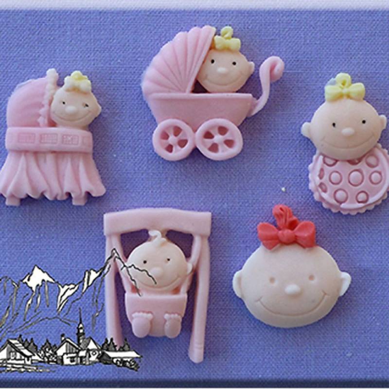 Fondantform Babymädchen von Pati-Versand