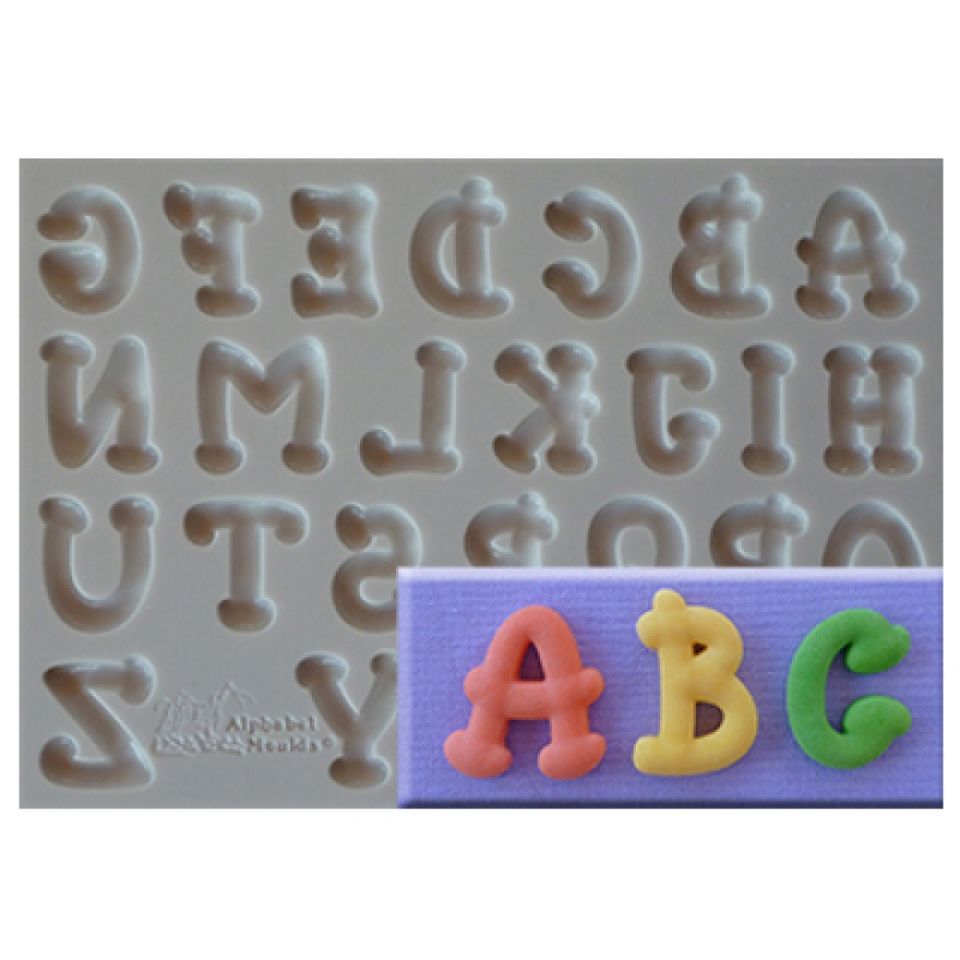 Fondantform Buchstaben Comic von Pati-Versand