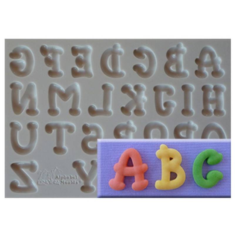 Fondantform Buchstaben Comic von Pati-Versand
