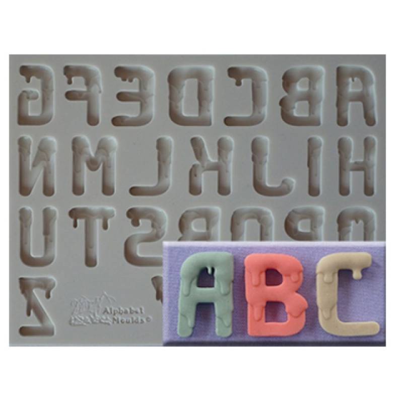 Fondantform Buchstaben Drip Cakes von Pati-Versand