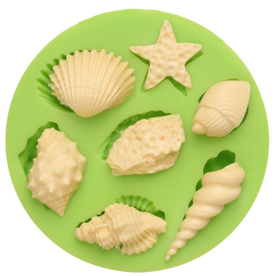 Fondantform aus Silikon 7 Muscheln Fondantform aus Silikon 7 Muscheln von Pati-Versand