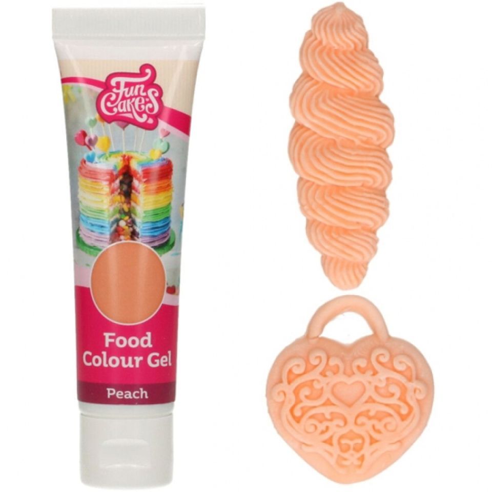 Gelfarbe Pfirsich, 30 g, FunCakes Gelfarbe Pfirsich, 30 g, FunCakes von Pati-Versand
