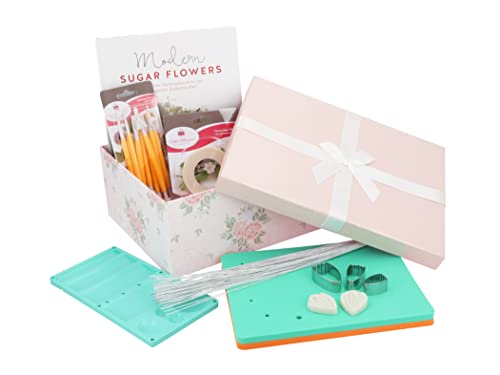 Geschenkset Modern Sugar Flowers, Fachbuch mit passendem Zubehör im Geschenkkarton von Pati-Versand