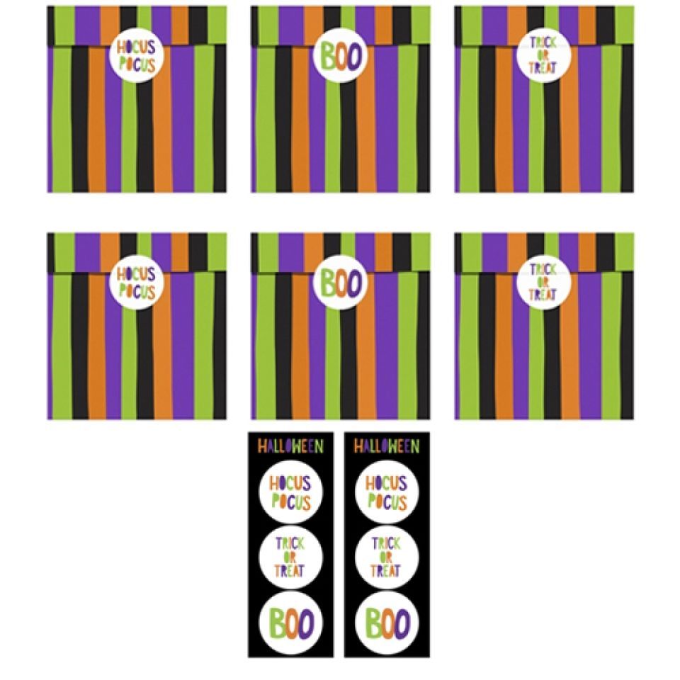 Geschenktüten Halloween mit Stickern, 6 Stück Geschenktüten Halloween mit Stickern, 6 Stück von Pati-Versand