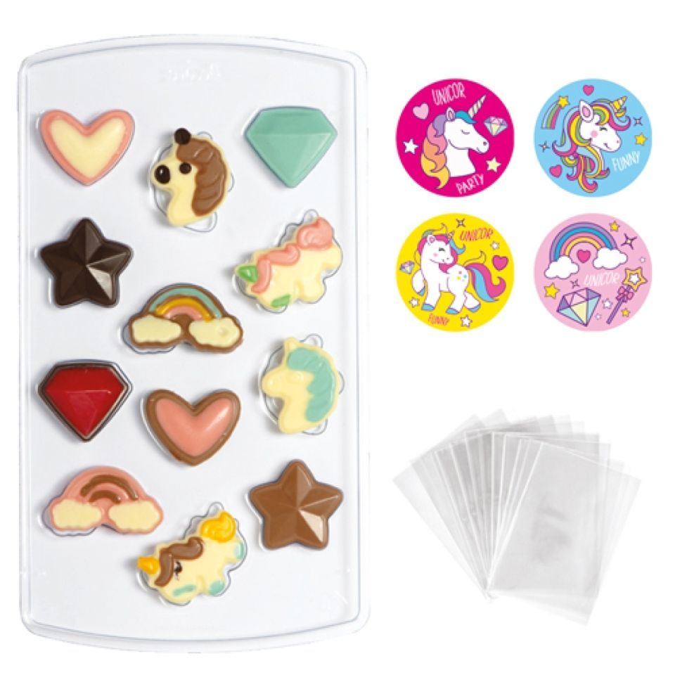 Gießform Set Einhorn Power Schokolade, Cake Pops Gießform Set Einhorn Power Schokolade, Cake Pops von Pati-Versand
