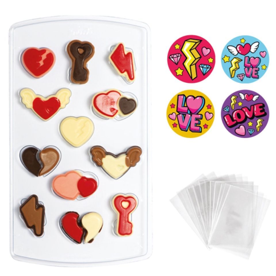 Gießform Set Valentin Schokolade, Cake Pops Gießform Set Valentin Schokolade, Cake Pops von Pati-Versand