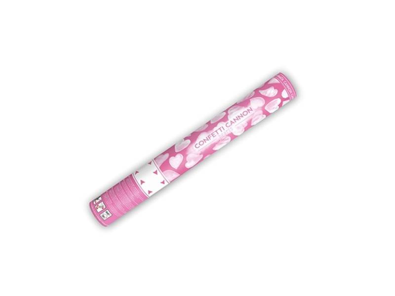 Konfettikanone Weiße Herzen, 40 cm von Pati-Versand