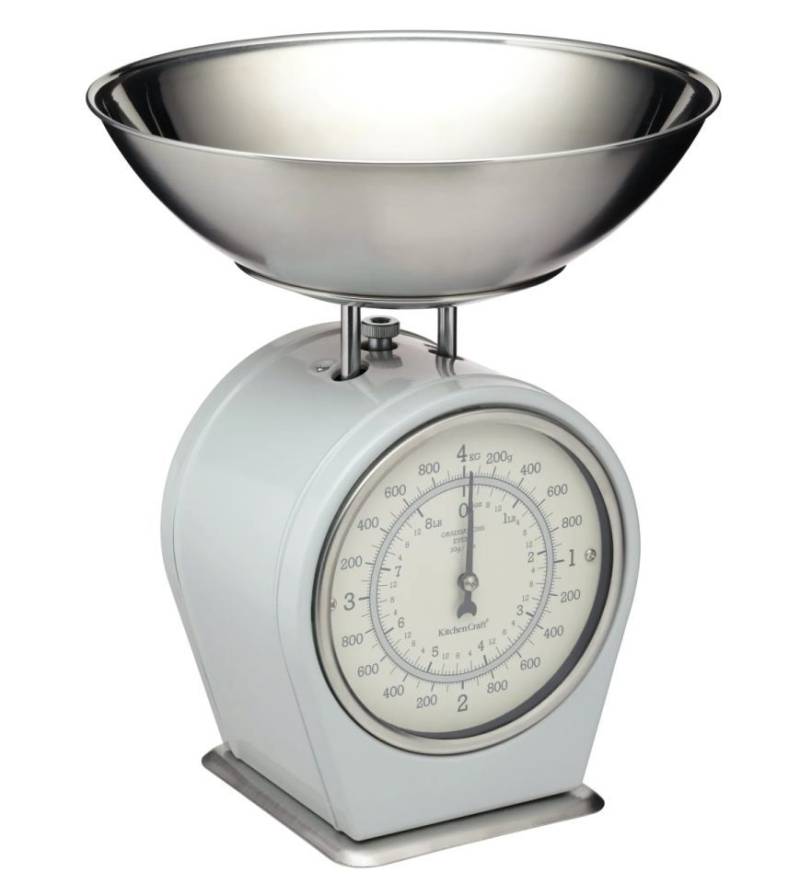 Küchenwaage bis 4 kg, Grau von Pati-Versand