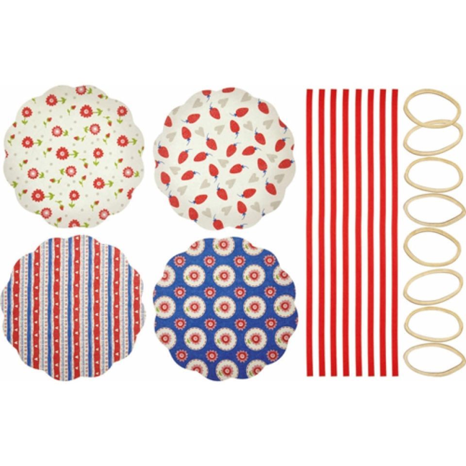 Marmeladendeckchen Rosen, 8 Stk., 16 cm Marmeladendeckchen Rosen, 8 Stk., 16 cm von Pati-Versand
