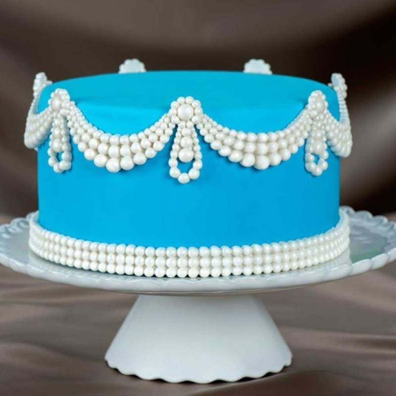 Marvelous Fondantform Bordüre Classic Perlen Rand 15,8x1,9 cm von Pati-Versand
