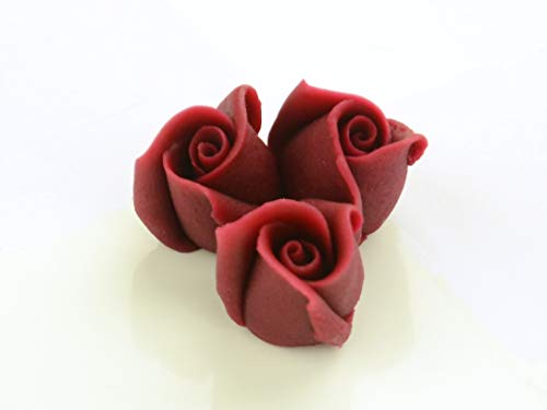 Marzipan-Rosen klein bordeaux 4 Stück Marzipan-Rosen klein bordeaux 4 Stück von Pati-Versand