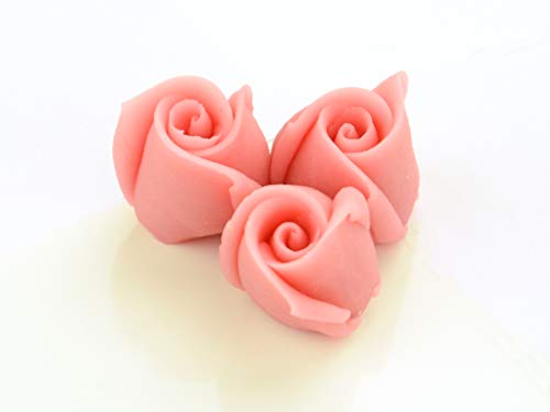 Marzipan-Rosen klein rosa 4 Stück von Pati-Versand