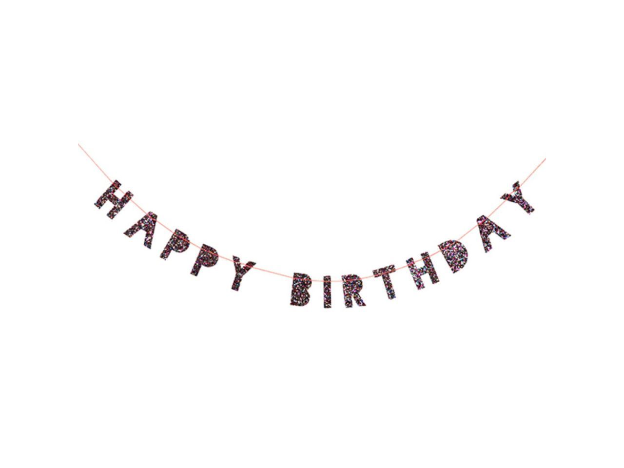 Meri Meri Glitzer Girlande Happy Birthday Meri Meri Glitzer Girlande Happy Birthday von Pati-Versand