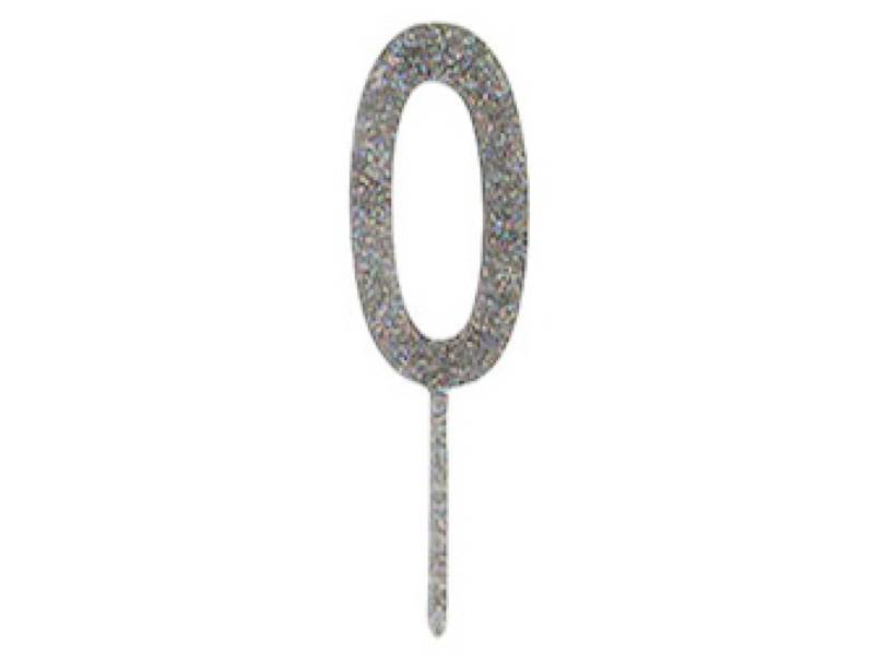 Meri Meri Torten Picker Nummer 0, Silber, 11 cm von Pati-Versand