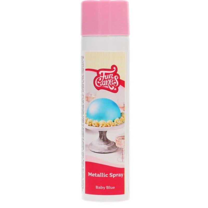 Metallic Lebensmittelfarbe Spray Baby Blau von Pati-Versand