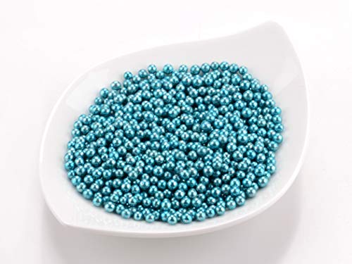 Metallic-Perlen blau 50g von Pati-Versand