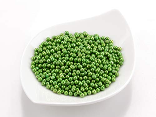 Metallic-Perlen grün 50g von Pati-Versand