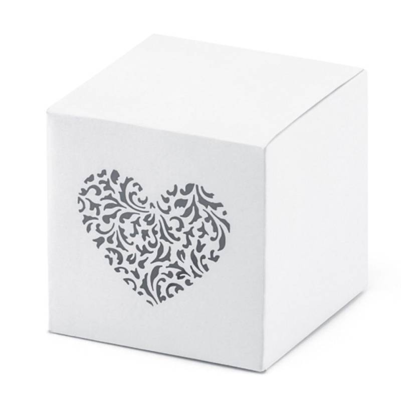 Mini-Geschenkboxen Herz 5x5x5 cm, 10 Stk von Pati-Versand