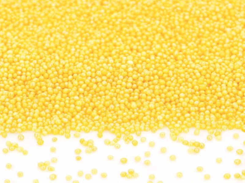 Mini-Perlen gelb-glimmer 1,0kg von Pati-Versand