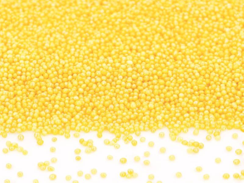 Mini-Perlen gelb-glimmer 100g von Cake-Masters Basics