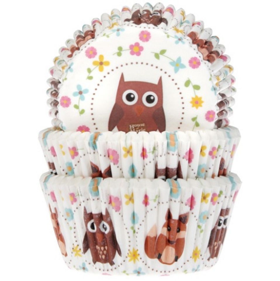 Muffinförmchen, Eule und Fuchs, 50 Stk Muffinförmchen, Eule und Fuchs, 50 Stk von Pati-Versand