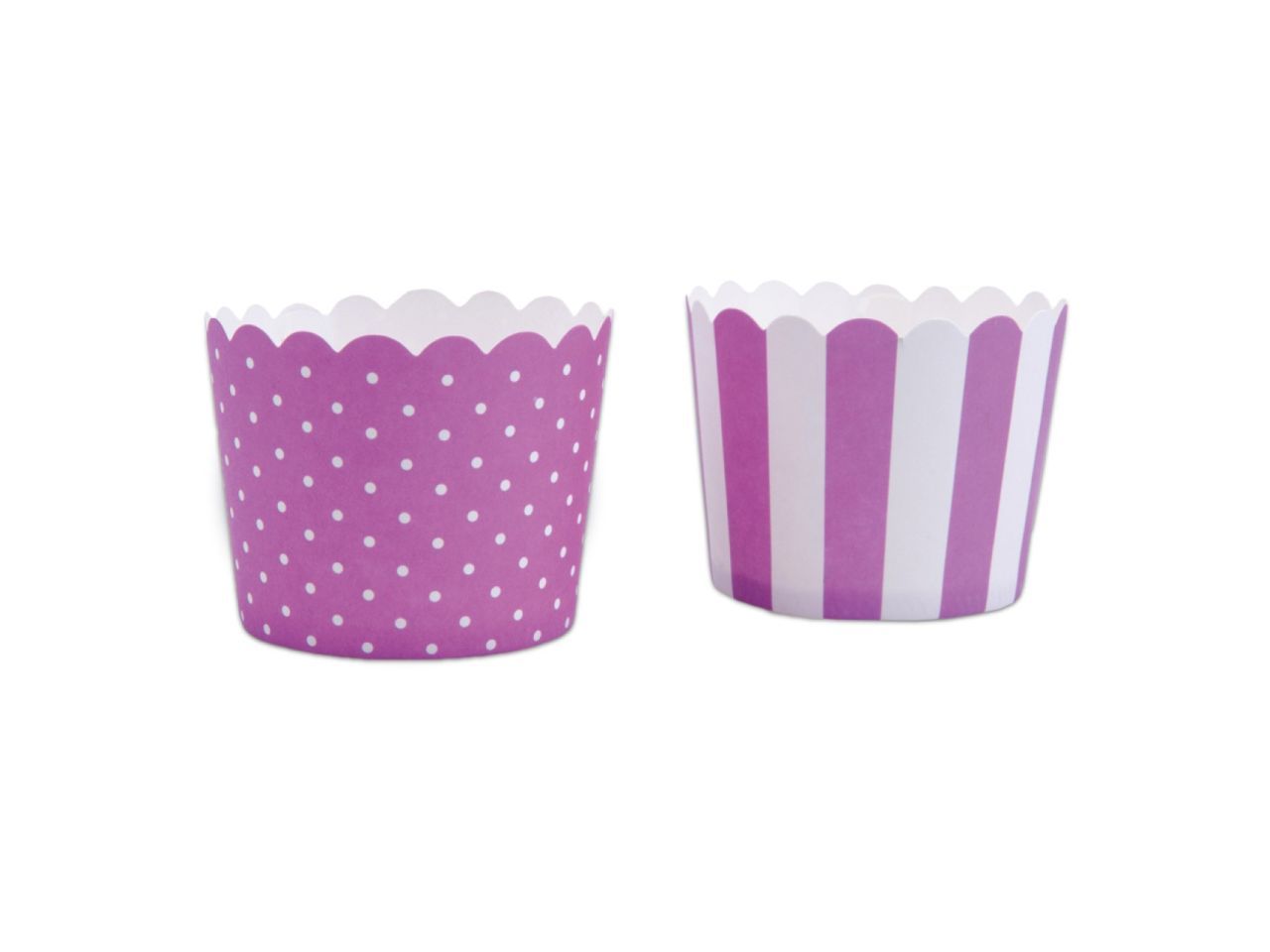 Muffinförmchen, stabil Lila-Weiß 12 Stk. 2 Designs, 5 cm Muffinförmchen, stabil Lila-Weiß 12 Stk. 2 Designs, 5 cm von Pati-Versand