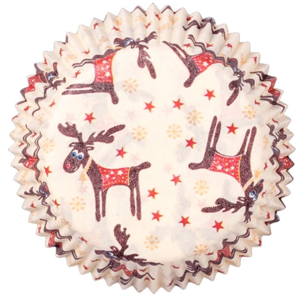 Muffinförmchen Elch, 60 Stück, 5 cm Muffinförmchen Elch, 60 Stück, 5 cm von Pati-Versand