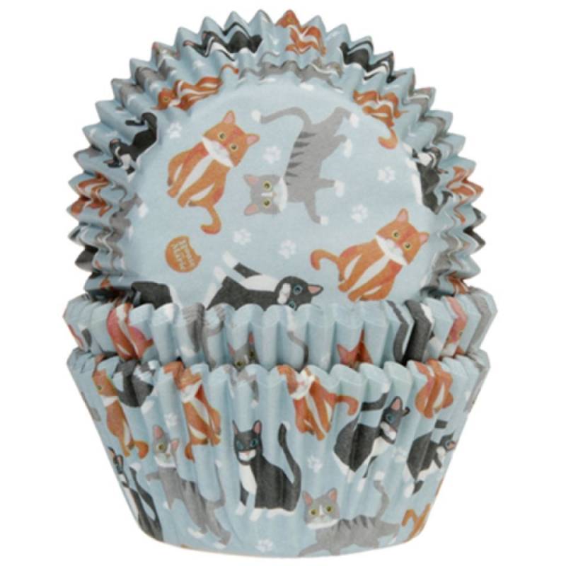 Muffinförmchen Katzen, 50 Stück, 5 cm von Pati-Versand