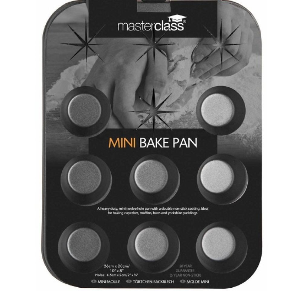 Muffinform 12 Mini Muffins & Cupcakes, carbon von Pati-Versand