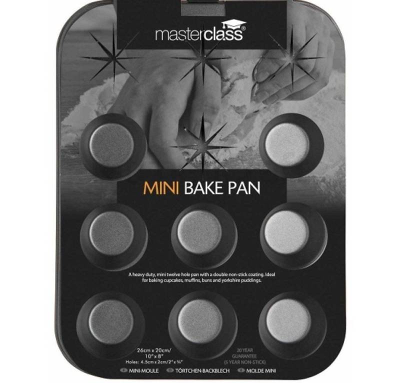 Muffinform 12 Mini Muffins & Cupcakes, carbon von Pati-Versand