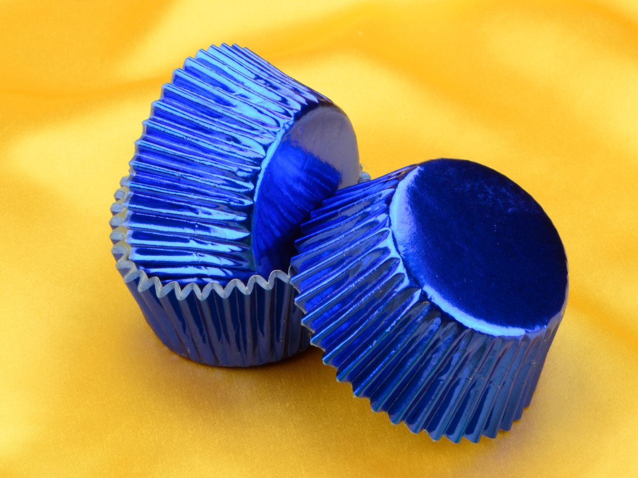 Muffinkapseln 50mm Alu blau 60 Stück von Pati-Versand