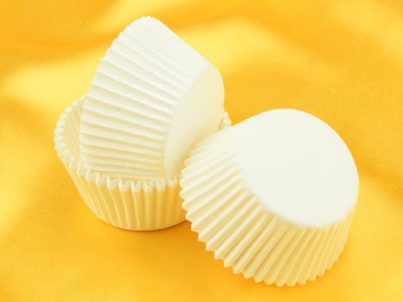 Muffinkapseln 50mm weiß 60 Stück von Cake-Masters