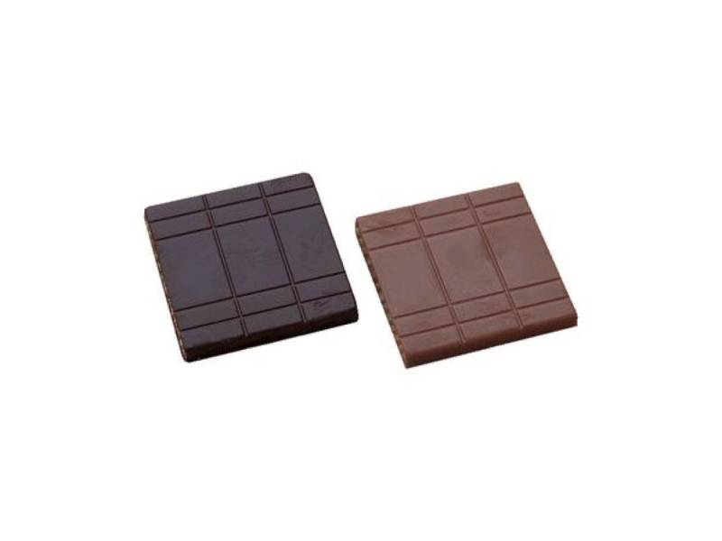 Napolitain Schokoladenform Quadrat mit Linien von Pati-Versand