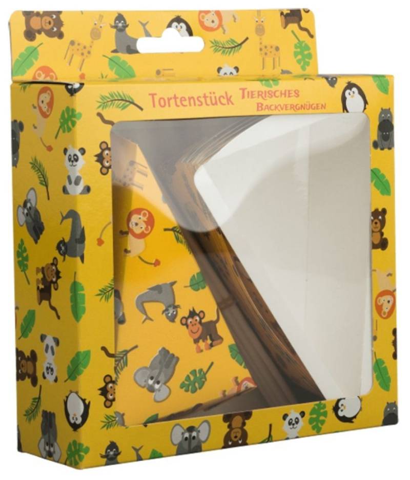 Papier-Backformen Zoo-Tiere Tortenstück von Pati-Versand